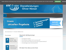 Tablet Screenshot of edv-haensel.de